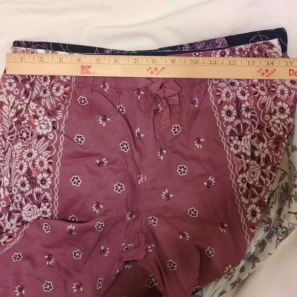 Victoria's Secret Floral Pajama Pants Set Of 3 - Picture 3 of 7